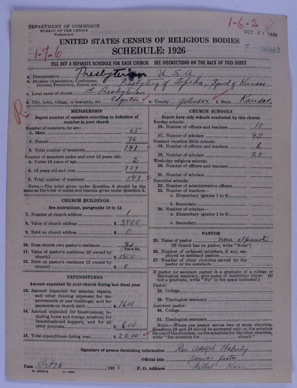 Scan of Presbyterian Church in the United States of America: 5982
