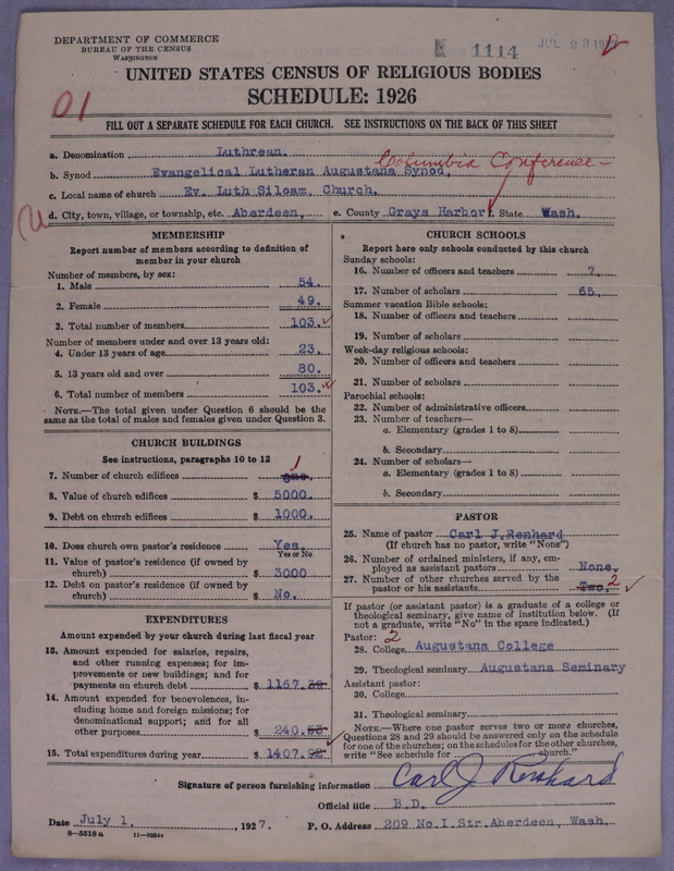 Scan of Evangelical Lutheran Augustana Synod of North America: 1114
