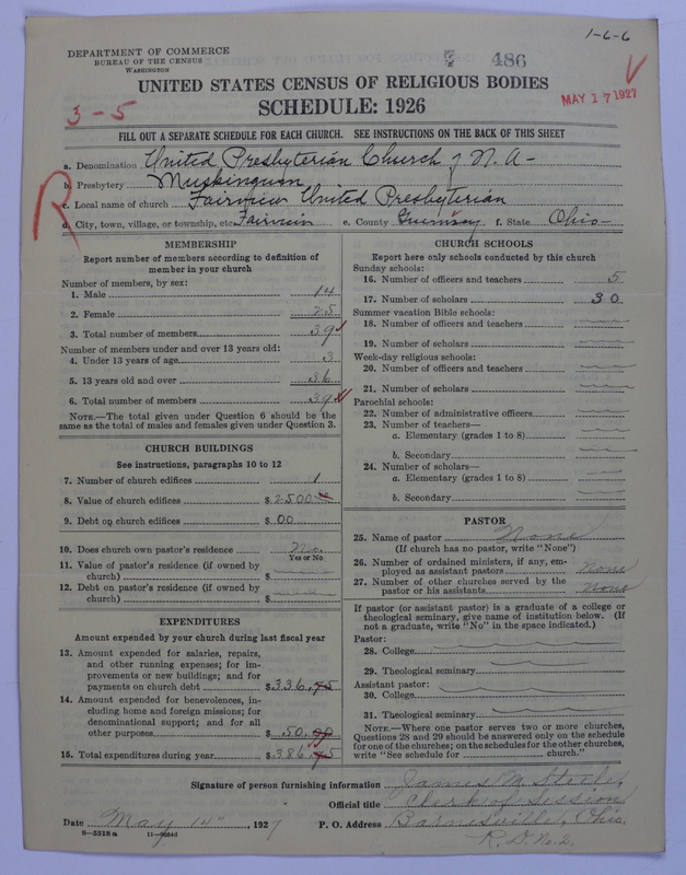 Scan of United Presbyterian Church of North America: 486