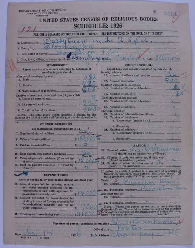 Scan of Presbyterian Church in the United States of America: 3414