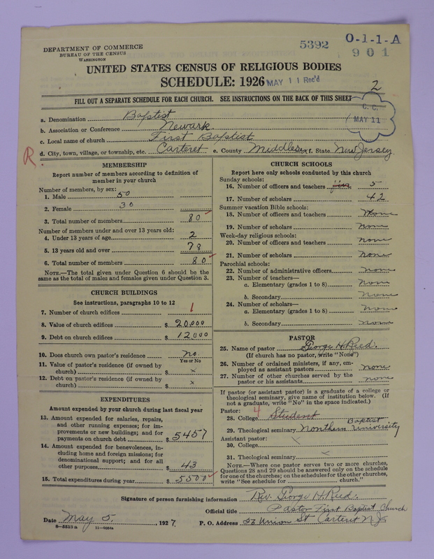 Scan of Negro Baptists: 5392
