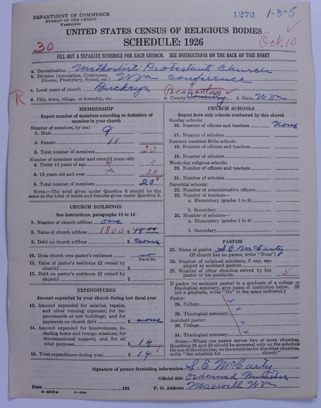 Scan of Methodist Protestant Church: 1272