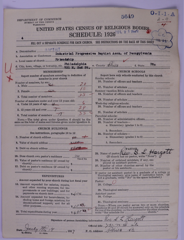 Scan of Negro Baptists: 5649