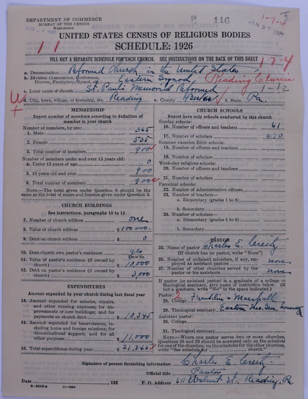 Scan of Reformed Church in the United States: 116