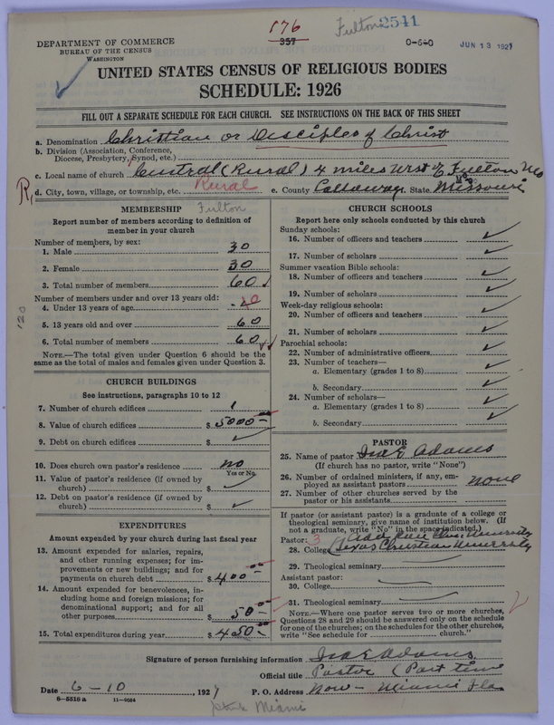 Scan of Disciples of Christ: 2541