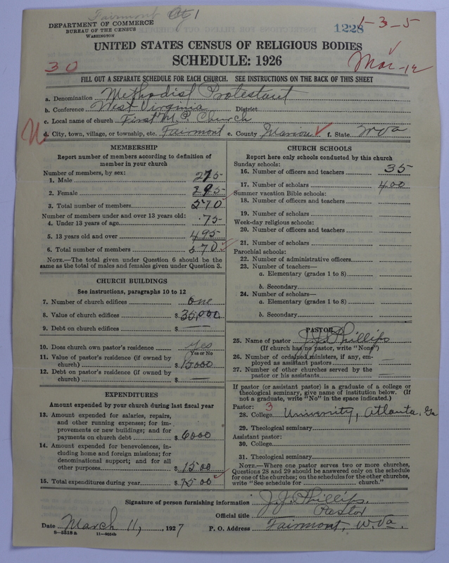 Scan of Methodist Protestant Church: 1228
