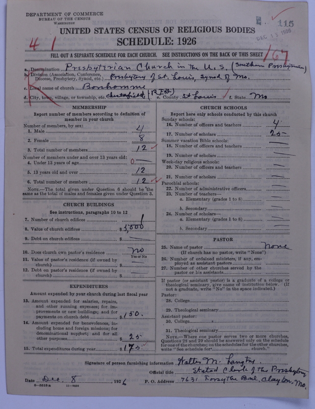 Scan of Presbyterian Church in the United States: 115