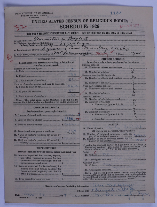 Scan of Primitive Baptists: 1132