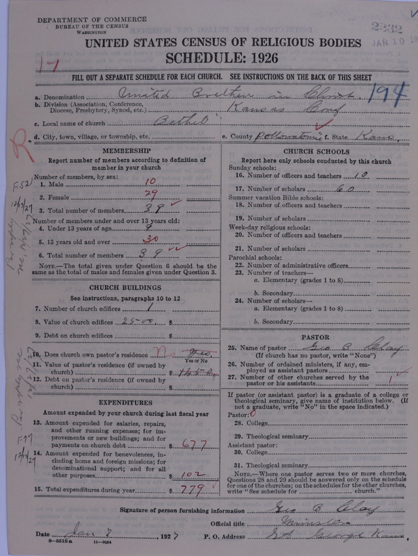 Scan of Church of the United Brethren in Christ: 2232
