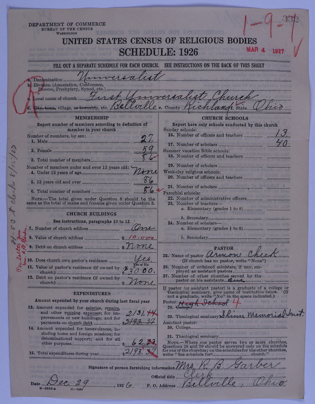 Scan of Universalist Church: 332