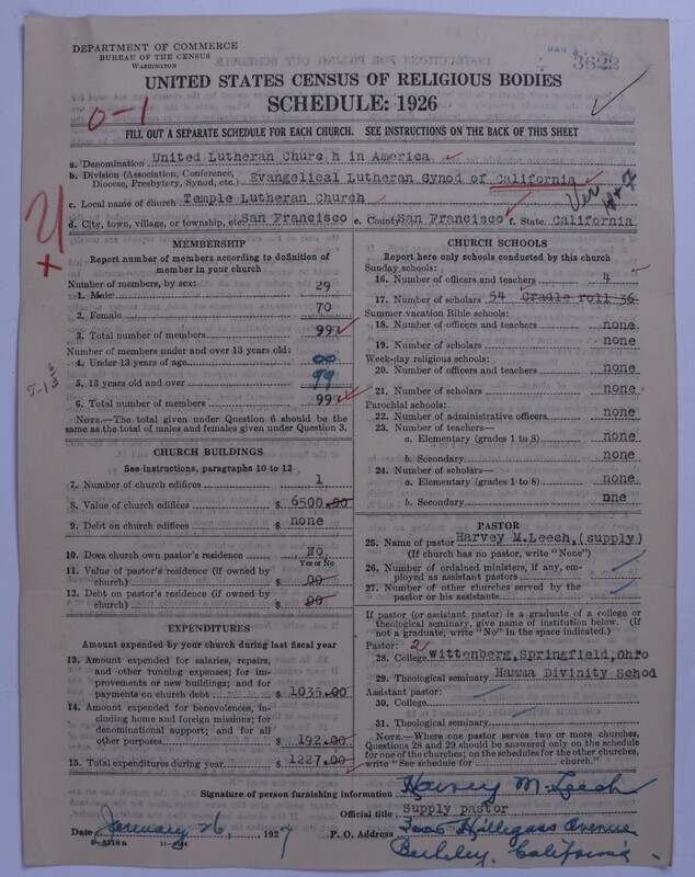 Scan of United Lutheran Church in America: 3622