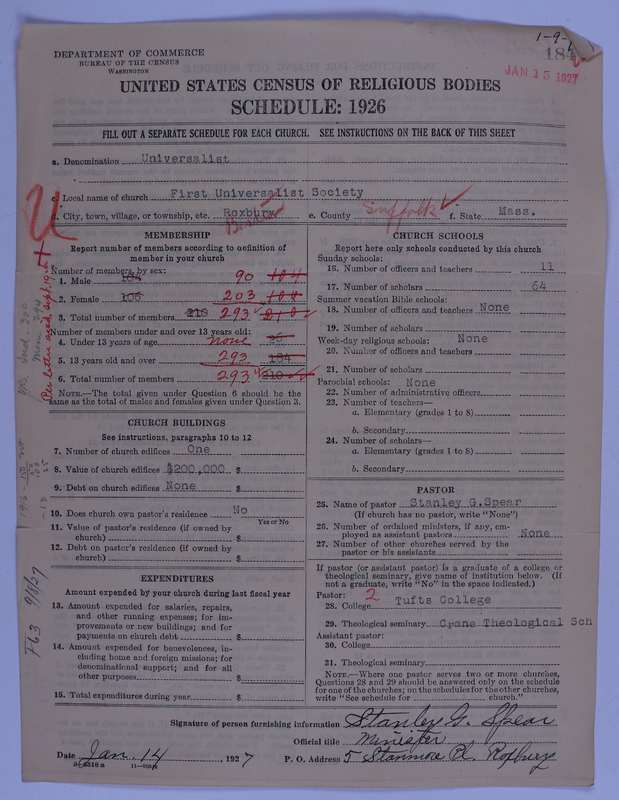 Scan of Universalist Church: 184