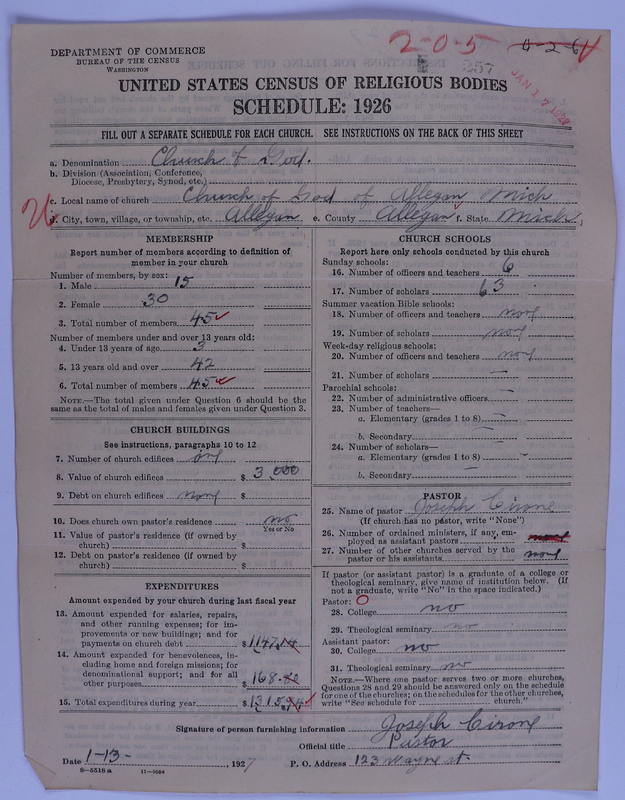 Scan of Church of God (Headquarters, Anderson, Ind.): 257
