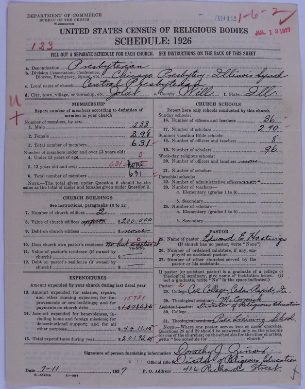 Scan of Presbyterian Church in the United States of America: 3912