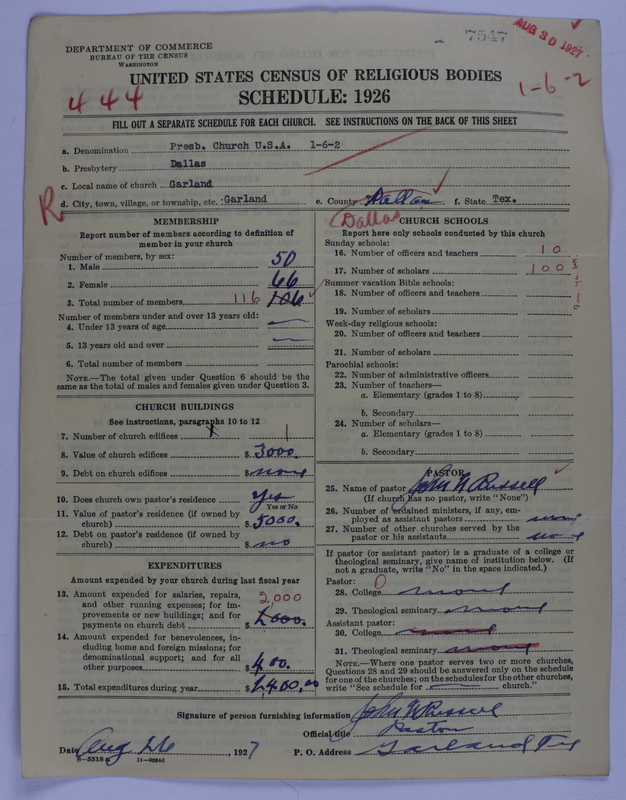 Scan of Presbyterian Church in the United States of America: 7547