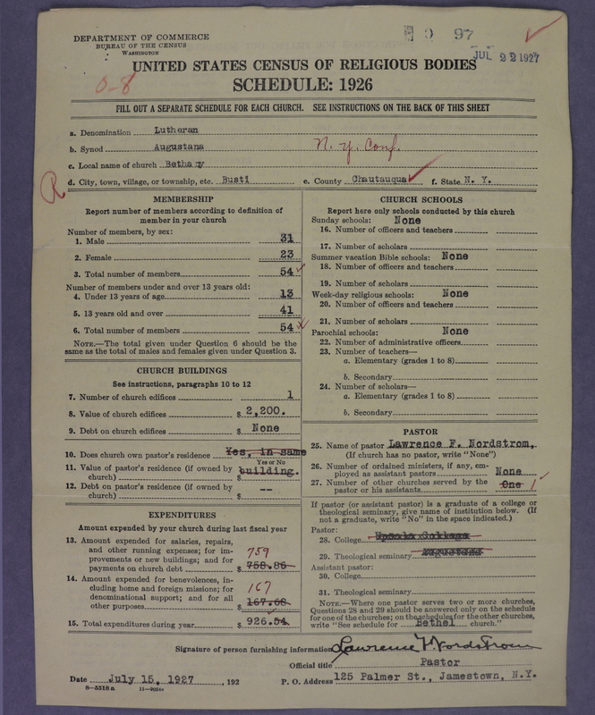 Scan of Evangelical Lutheran Augustana Synod of North America: 97