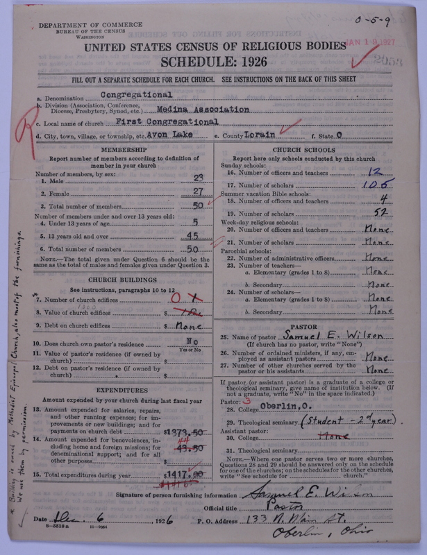 Scan of Congregational Churches: 2053