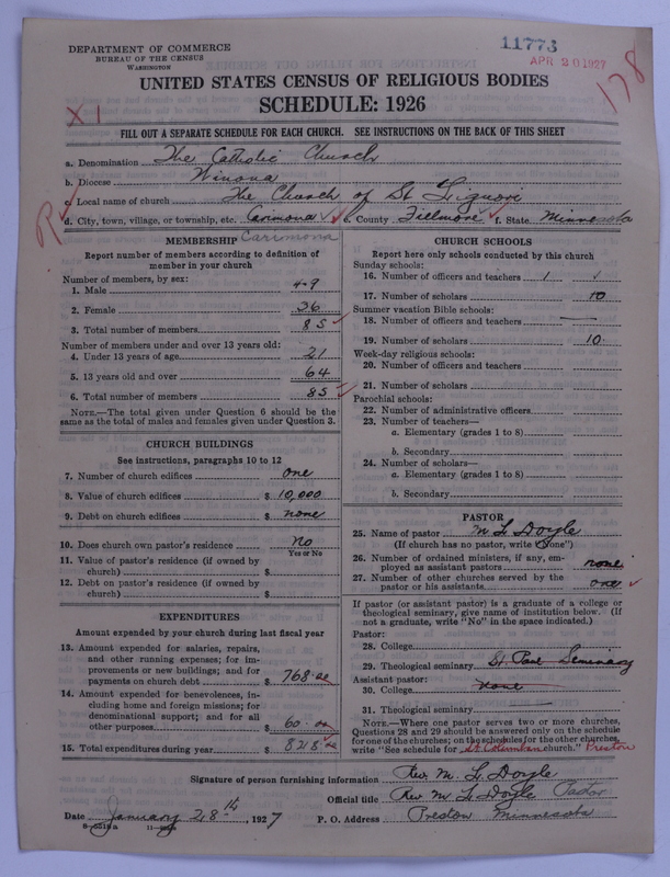 Scan of Roman Catholic Church: 11773