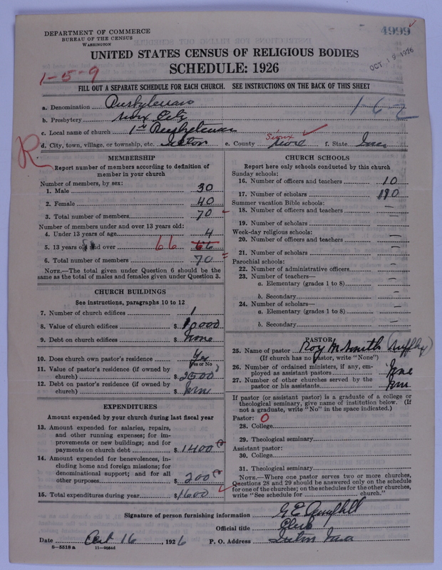 Scan of Presbyterian Church in the United States of America: 4999