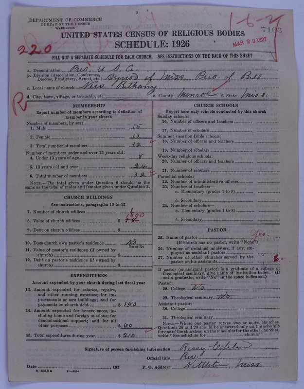 Scan of Presbyterian Church in the United States of America: 7163