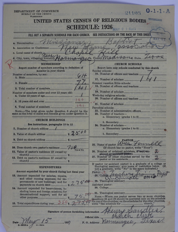 Scan of Negro Baptists: 21103