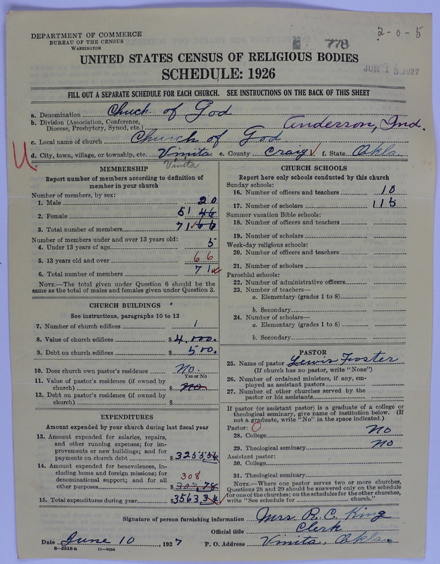Scan of Church of God (Headquarters, Anderson, Ind.): 778