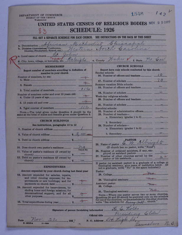 Scan of African Methodist Episcopal Church: 1548