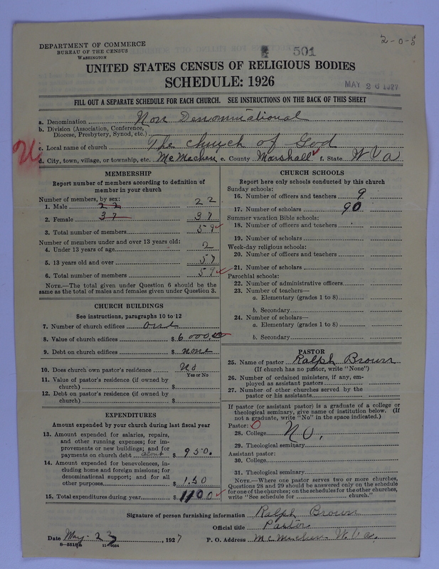 Scan of Church of God (Headquarters, Anderson, Ind.): 501