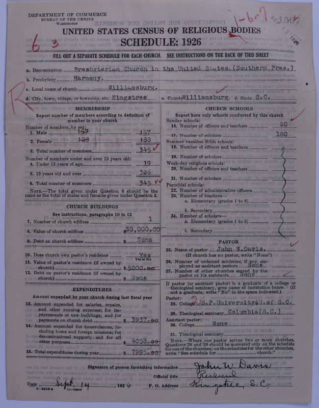 Scan of Presbyterian Church in the United States: 1567