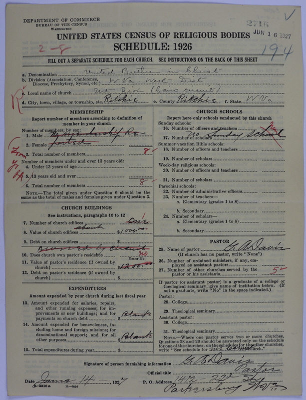 Scan of Church of the United Brethren in Christ: 2716