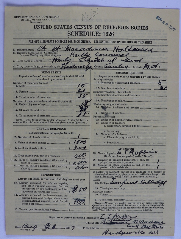 Scan of Church of God (Headquarters, Anderson, Ind.):