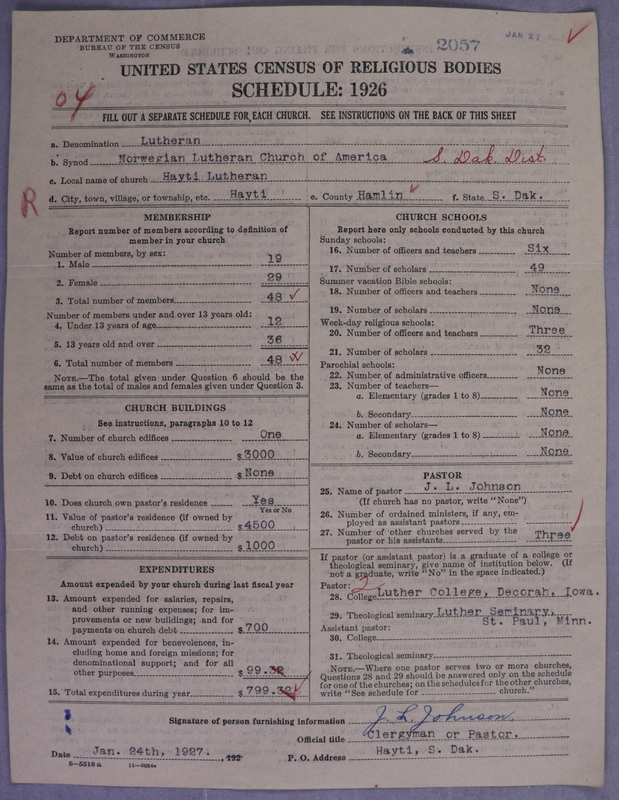 Scan of Norwegian Lutheran Church of America: 2057