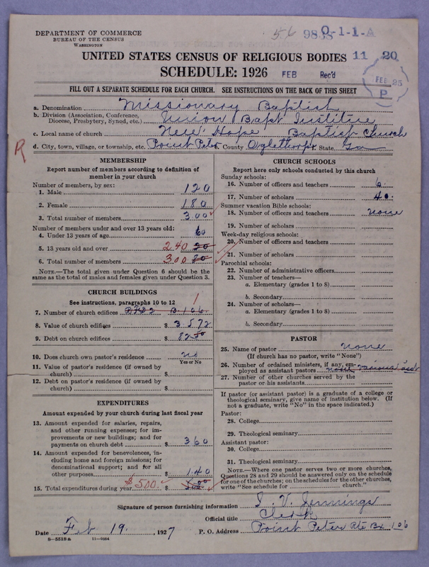 Scan of Negro Baptists: 9838