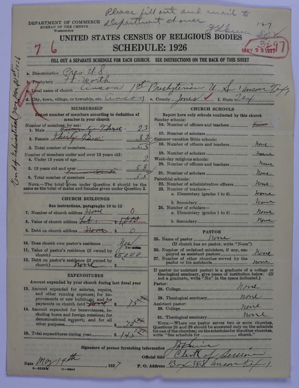 Scan of Presbyterian Church in the United States: 3297