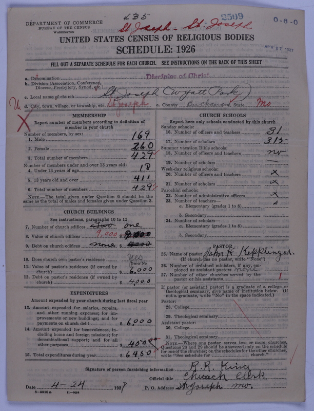 Scan of Disciples of Christ: 2509