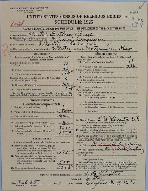 Scan of Church of the United Brethren in Christ: 890