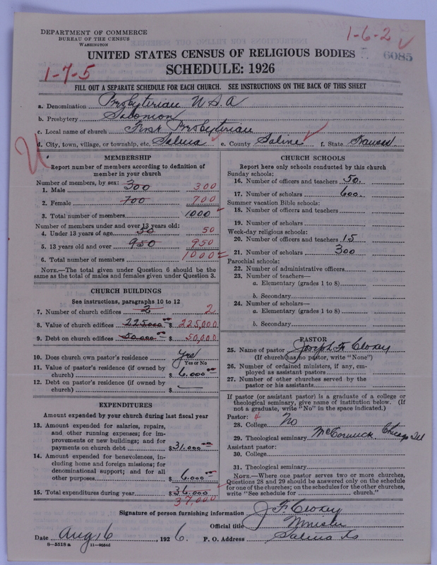 Scan of Presbyterian Church in the United States of America: 6085