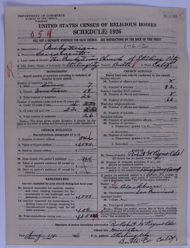 Scan of Presbyterian Church in the United States of America: 8596