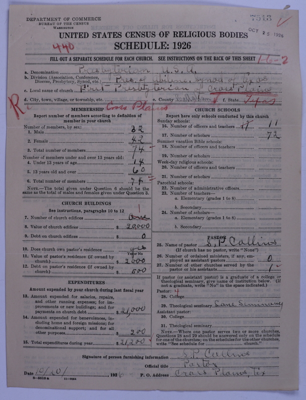 Scan of Presbyterian Church in the United States: 7513