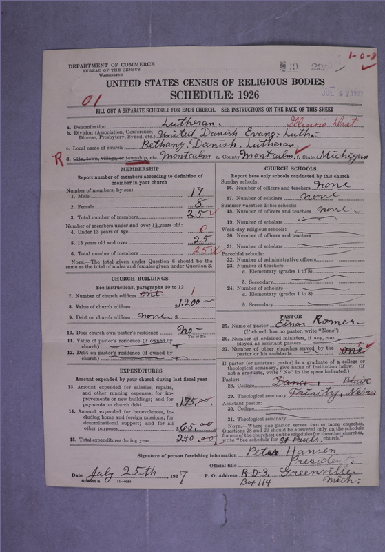 Scan of United Danish Evangelical Lutheran Church in America: 22