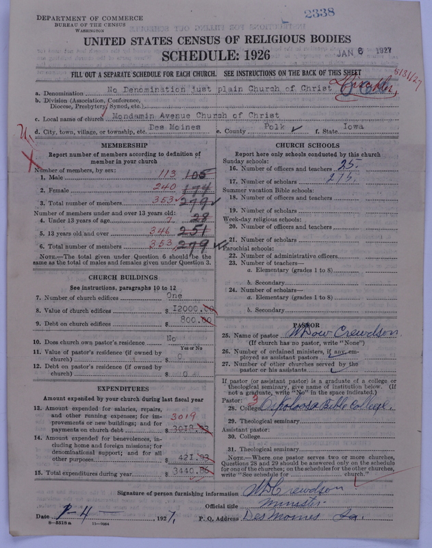 Scan of Disciples of Christ: 2338