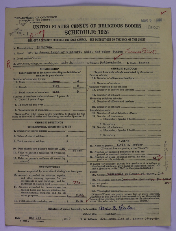 Scan of Evangelical Lutheran Synodical Conference of America: Evangelical Lutheran Synod of Missouri, Ohio, and Other States: 3032