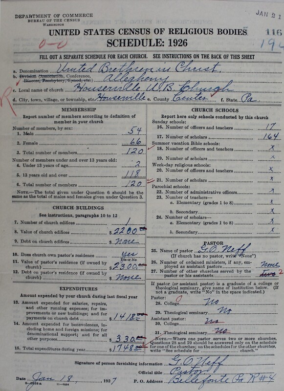 Scan of Church of the United Brethren in Christ: 116