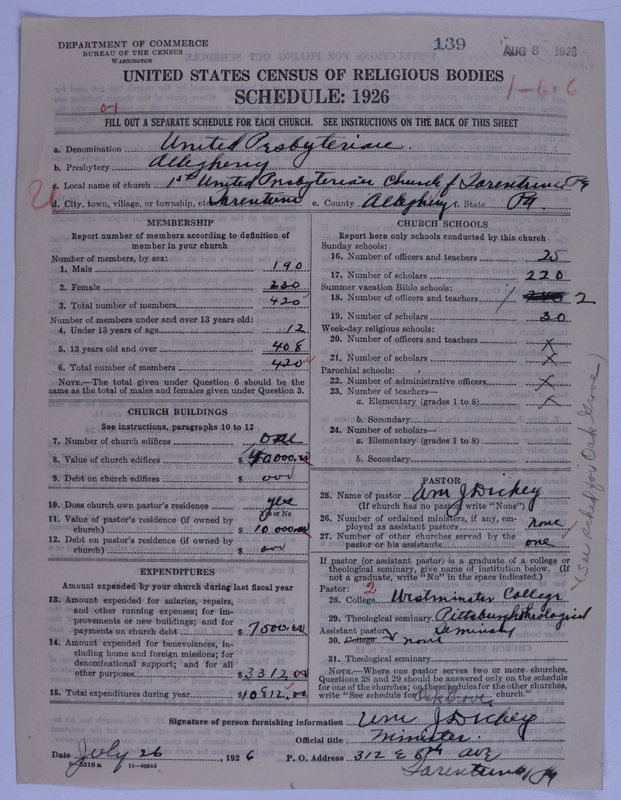 Scan of United Presbyterian Church of North America: 139
