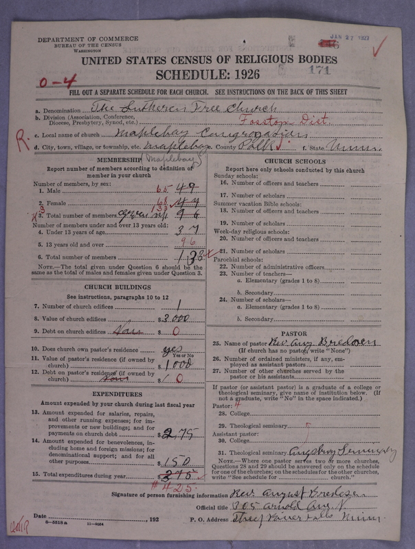 Scan of Lutheran Free Church: 171