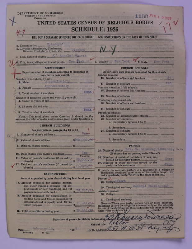 Scan of Protestant Episcopal Church: 1183