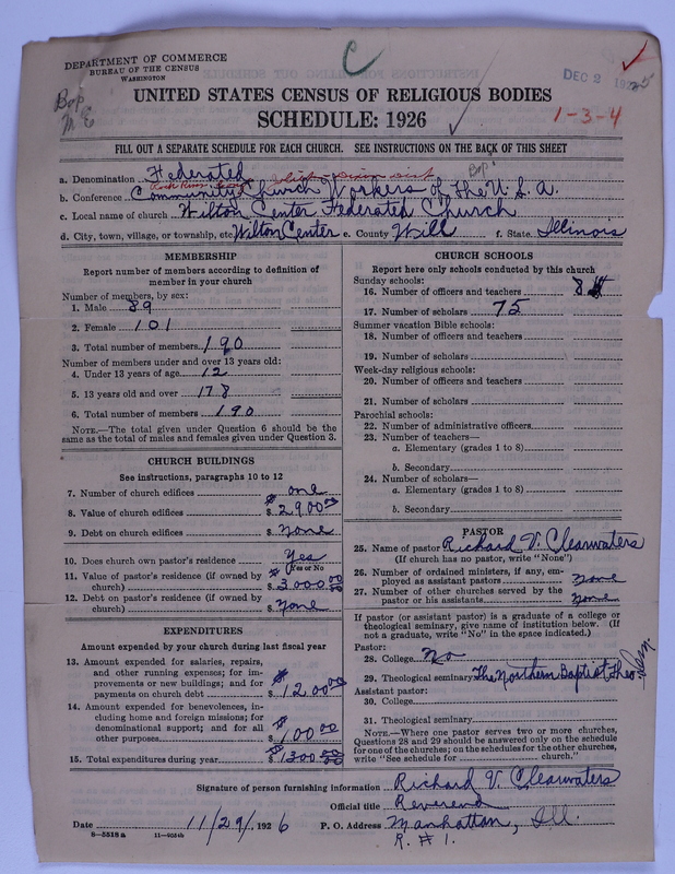 Scan of Federated Churches: 25
