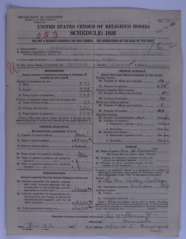 Scan of Presbyterian Church in the United States of America: 8773