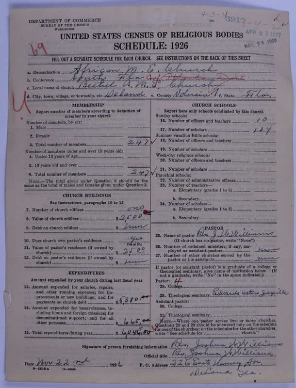 Scan of African Methodist Episcopal Church: 3917