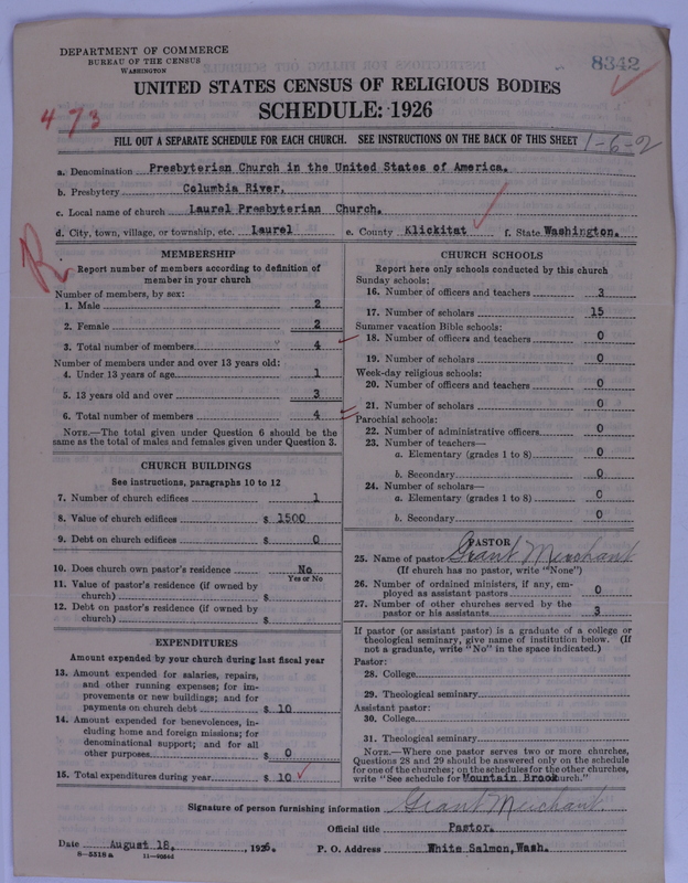 Scan of Presbyterian Church in the United States of America: 8342